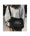 Kpop Serisi Stray Kids Baskılı Unisex Siyah Postacı Çantası