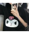 Kuromi Face Baskılı Siyah Unisex Oversize T-Shirt