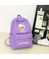 Labubu Baskılı Renkli Unisex Okul Sırt Çantası