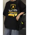 Lamborghini Retro Baskılı T-Shirt