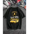 Lamborghini Retro Baskılı T-Shirt