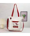 Love Hello Kitty Kırmızı Kanvas Postacı Çantası