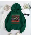 Marvel Merry Christmas Baskılı Kapşonlu Sweatshirt