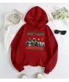Marvel Merry Christmas Baskılı Kapşonlu Sweatshirt
