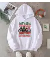 Marvel Merry Christmas Baskılı Kapşonlu Sweatshirt