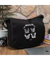 Meowtallica Baskılı Postacı Çantası