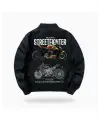 Motorbike Baskılı Unisex Bomber Ceket