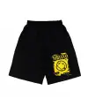 Nirvana Smile Baskılı Siyah Unisex Penye Şort