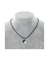 Paslanmaz Çelik Antik Unisex Ying Yang Denge Ipli Kolye