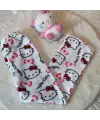 Peluş Kitty Oversize Eşofman Altı