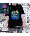 Princess Bubblegum Baskılı Siyah Unisex Oversize T-Shirt