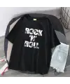 Rock N Roll Siyah Unisex Oversize T-Shirt