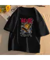 Rock Serisi AC/DC Baskılı Siyah Unisex Oversize T-Shirt