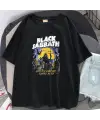 Rock Serisi Black Sabbath Siyah Unisex Oversize T-Shirt