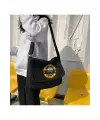 Rock Serisi Guns N Roses Baskılı Unisex Siyah Postacı Çantası
