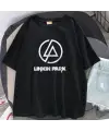 Rock Serisi Linkin Park Logo Siyah Unisex Oversize T-Shirt