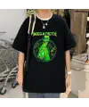 Rock Serisi Megadeth Baskılı Siyah Unisex Oversize T-Shirt
