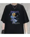 Rock Serisi Metallica Skull Money Siyah Unisex Oversize T-Shirt