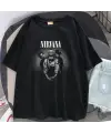 Rock Serisi Nirvana Artists Siyah Unisex Oversize T-Shirt