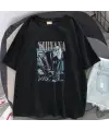 Rock Serisi Nirvana Poster Siyah Unisex Oversize T-Shirt