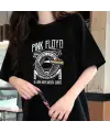 Rock Serisi Pink Floyd Siyah Unisex Oversize T-Shirt
