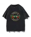 Guns N Roses Baskılı Siyah Unisex Oversize T-Shirt