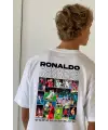 Ronaldo Baskılı Beyaz T-Shirt