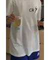 Ronaldo Baskılı Beyaz T-Shirt