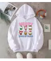 Sanrio Merry Christmas Baskılı Kapşonlu Sweatshirt