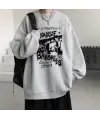 Siouxsie Banshees Baskılı Siyah Unisex Oversize Bisiklet Yaka Sweatshirt