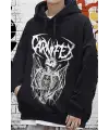 Siyah Gothic Rock Grubu Carnifex Kapüşonlu Hoodie