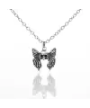 Skull And Butterfly Necklace Kolye