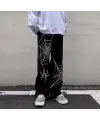 Spider Detail Streetwear Baggy Pantolon