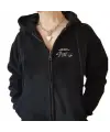Stray Kids Baskılı Oversize Fermuarlı Siyah Unisex Kapüşonlu Hırka