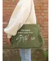 Stray Kids Baskılı Unisex Siyah Postacı Çantası