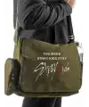 Stray Kids Baskılı Unisex Siyah Postacı Çantası