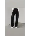 Y2k Ters Dikiş Sax Mavisi Kargo Pantolon