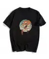 Tiger Art Siyah Unisex Oversize T-Shirt