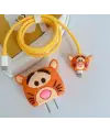 Tiger Karakterli 3 Lü Kablolu Şarj Aleti Koruyucu