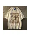 Toptan Beyaz Crazycıty Baskılı Oversize T-Shirt