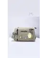 Totoro  Baskılı Unisex Bej Postacı Çantası