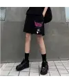Touz Anime Harajuku Kuromi Sanrio Penye Unisex Şort