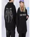 Touz Siyah Tribal Gothic Wings (Unisex) Kapşonlu