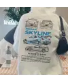 Unisex Nissan Skyline Sweatshirt Beyaz