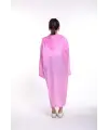 Unisex Pembe Yağmurluk Şeffaf Su Geçirmez Kıyafet Üstü Eva Kumaş Marlux Yağmurluk