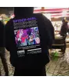 Unisex Spider Girl Sweatshirt Siyah