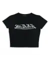 Von Dutch Baskılı Siyah Crop