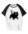 Y2k Black Cat Beyaz Reglan Kol Oversize T-Shirt