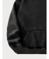 Yıkamalı 07 Retro Baskılı Vintage Kapüşonlu Sweatshirt