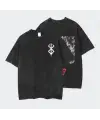 Yıkamalı Anime Berserk Baskılı Unisex Oversize Vintage T-Shirt